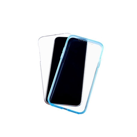 Husa SAMSUNG Galaxy S20 Ultra - 360 Grade (Fata Silicon/Spate Plastic Albastru)