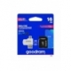 Card MicroSD 16GB + Adaptor + Cititor de carduri (Clasa 10) GoodRam