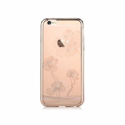 Husa APPLE iPhone SE 2 (2020) - Comma Crystal Flora (Auriu)