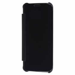 Husa APPLE iPhone SE 2 (2020) - Flip Wallet Clear (Negru)