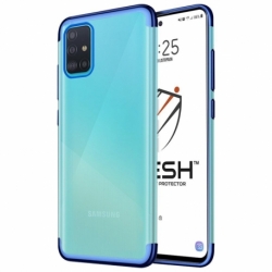 Husa SAMSUNG Galaxy A71 - Plating Soft (Albastru)