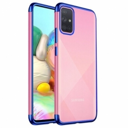 Husa SAMSUNG Galaxy A51 - Plating Soft (Albastru)