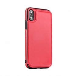 Husa APPLE iPhone X / XS - Forcell Wallet (Rosu)