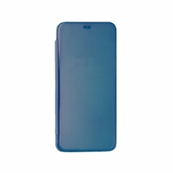 Husa SAMSUNG Galaxy S10 - Flip Wallet Clear Stripes (Albastru) Blister