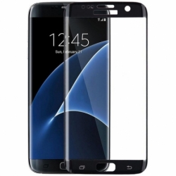 Folie de Sticla 5D Full Glue SAMSUNG Galaxy S7 Edge (Negru) Case Friendly Blue Star