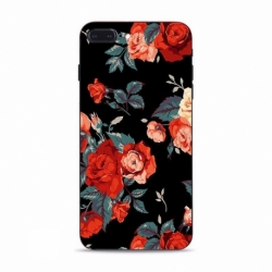 Husa APPLE iPhone 7 \ 8 - Flowers 3D (Negru)
