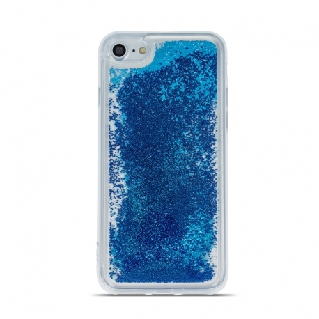 Husa SAMSUNG Galaxy A41 - Sclipici Lichid (Perle - Albastru)