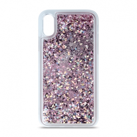 Husa SAMSUNG Galaxy A41 - Glitter Lichid (Violet)