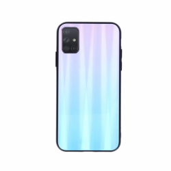 Husa SAMSUNG Galaxy A71 - Ombre Glass (Albastru/Roz)