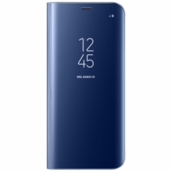 Husa SAMSUNG Galaxy S8 - Flip Wallet Clear (Albastru)