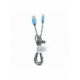 Cablu Date & Incarcare Textil Tip C 2.0 (Albastru) C248 1m