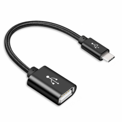 Adaptor OTG USB - Tip C (Negru)