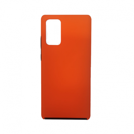 Husa SAMSUNG Galaxy A20s - 360 Grade Colored (Fata Silicon/Spate Plastic) Portocaliu Neon