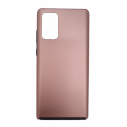 Husa SAMSUNG Galaxy A70 \ A70s - 360 Grade Colored (Fata Silicon/Spate Plastic) Roz-Auriu