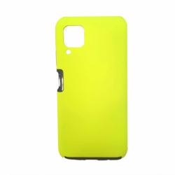 Husa HUAWEI P40 Lite - 360 Grade Colored (Fata Silicon/Spate Plastic) Galben Neon