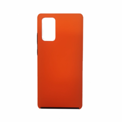 Husa APPLE iPhone 7 Plus \ 8 Plus - 360 Grade Colored (Fata Silicon/Spate Plastic) Portocaliu Neon