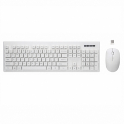 Tastatura + Mouse Wireless (Alb) Rebeltec Whiterun