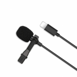 Microfon cu Conector Lightning (Negru) XO MKF03