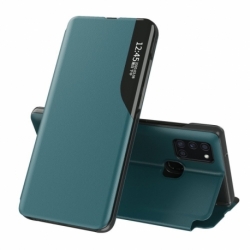 Husa SAMSUNG Galaxy A12 - Leather View Case (Verde)