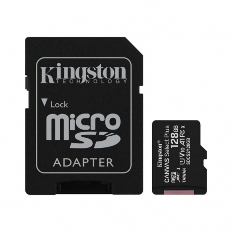 Card MicroSD 128GB + Adaptor Clasa 10 Kingston