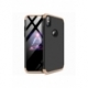 Husa APPLE iPhone XS Max - GKK 360 Full Cover (Negru/Auriu)