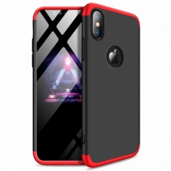 Husa APPLE iPhone XS Max - GKK 360 Full Cover (Negru/Rosu)