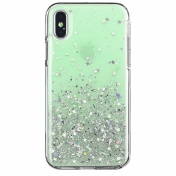 Husa SAMSUNG Galaxy A20e - Glitter Lichid Star (Verde) Wozinsky