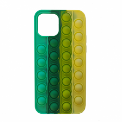 Husa pentru APPLE iPhone 12 \ 12 Pro - TPU Pop-It (Multicolor Verde)