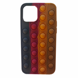 Husa pentru APPLE iPhone X - TPU Pop-It (Multicolor Maro)