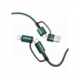 Cablu Date & Incarcare 3.1A 4in1 - Tip C / USB- USB Tip C / Lithtning (Verde) 1.8 Metri Joyroom S-1830G3