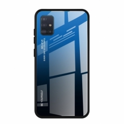 Husa pentru SAMSUNG Galaxy A51 - Ombre Glass (Albastru)