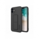Husa pentru APPLE iPhone 11 - Silicon Kickstand (Negru) Wozinsky