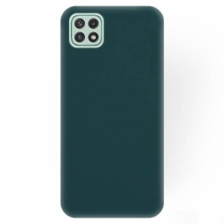 Husa pentru SAMSUNG Galaxy A22 (5G) - Silicon Cover (Verde Inchis)