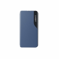 Husa pentru SAMSUNG Galaxy A22 (5G) - Leather View Case (Bleumarin)