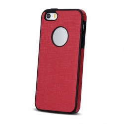 Husa APPLE iPhone 5/5S/SE - Cloth (Rosu)