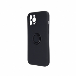 Husa pentru XIAOMI Redmi Note 9S - Ring Silicon Cover (Negru)