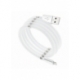Cablu Date & Incarcare Magnetic Lightning 2.4A (Alb) 1 Metru C683