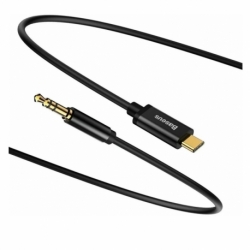 Cablu Audio AUX Tip C - Jack 3.5mm (Negru) Baseus CAM01-01