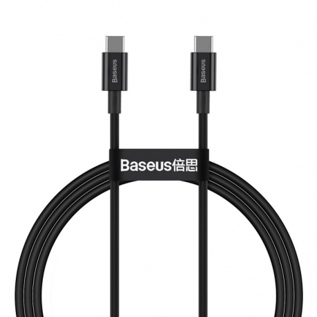 Cablu Date & Incarcare Fast Charging Tip C - Tip C 1 Metru (Negru) Baseus CATYS-B01