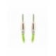 Cablu Audio AUX Jack 3.5mm (Verde) 1 Metru Bulk